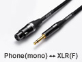 Phone(mono) ↔ XLR(F)