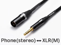 Phone(stereo) ↔ XLR(M)